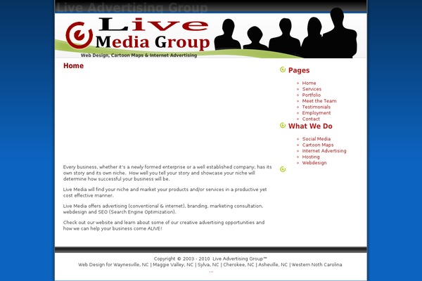 WordPress website example screenshot