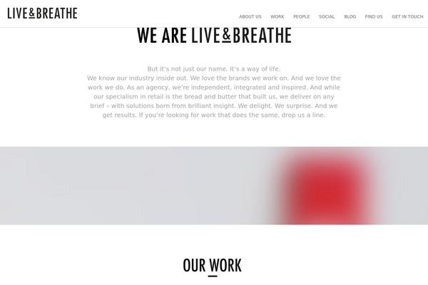 liveandbreathe.com site used Alpine