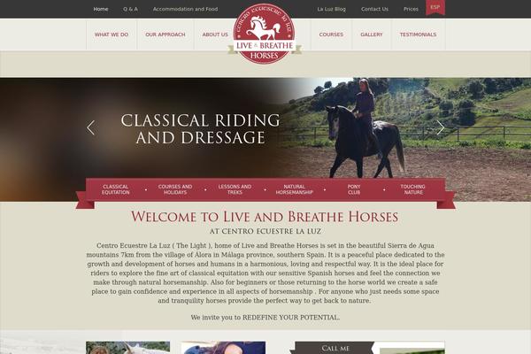 liveandbreathehorses.com site used Laluz