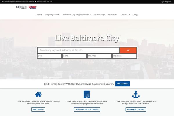 livebaltimorecity.com site used Spoton-homesearch-theme