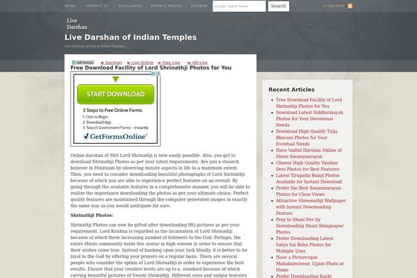 livedarshan.org site used Renegade