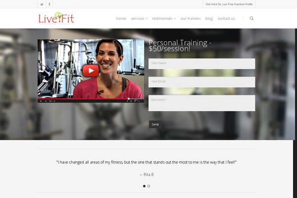 Salient theme site design template sample