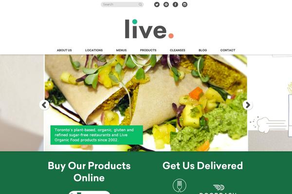 livefoodbar.com site used Newsophy