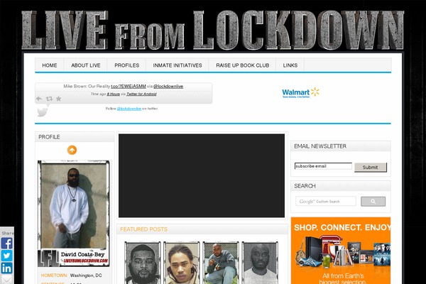 livefromlockdown.com site used Blog-site