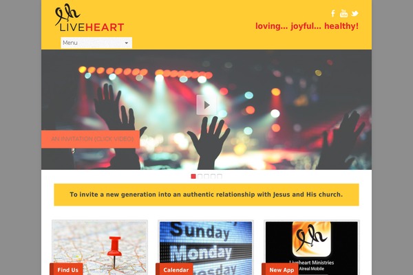 liveheart.me site used Risen