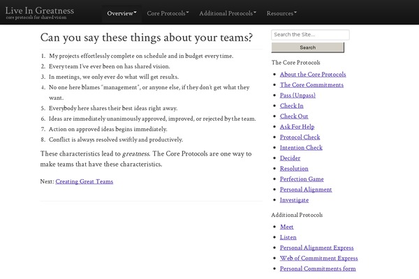 liveingreatness.com site used Liveingreatness