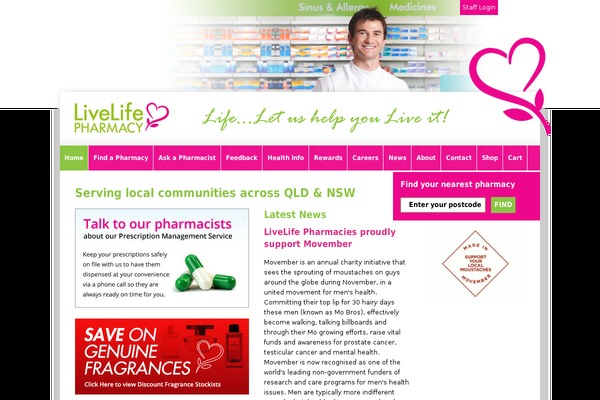 livelifepharmacy.com site used Livelifepharmacy
