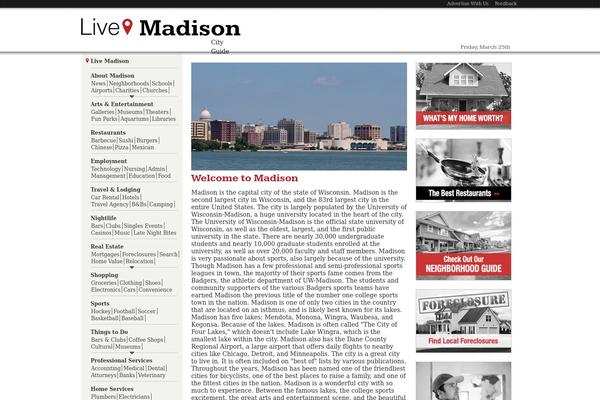 livemadison.com site used Cityguidestheme_r1.2