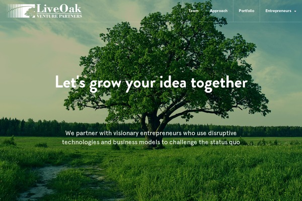 liveoak theme websites examples