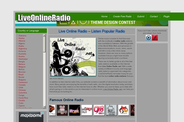 liveonlineradio.net site used Radio-v4
