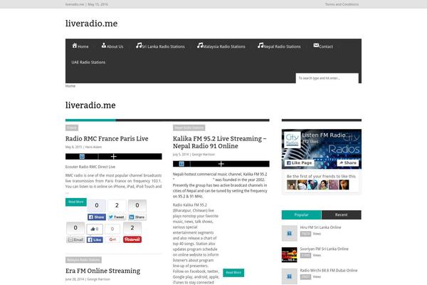 liveradio.me site used Seooptimized