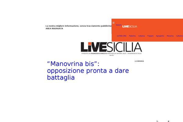 livesicilia.it site used Livesicilia