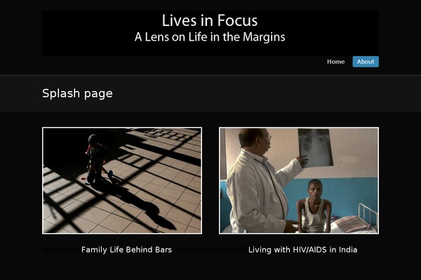 livesinfocus.org site used Woothemes