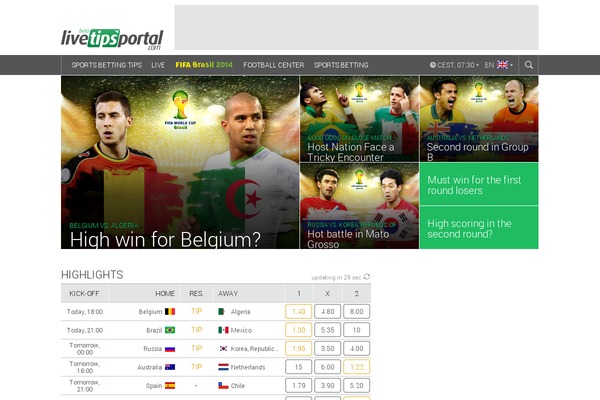 Site using E2_betting-tips plugin