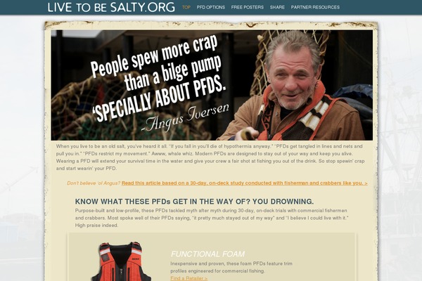 livetobesalty.org site used Salty