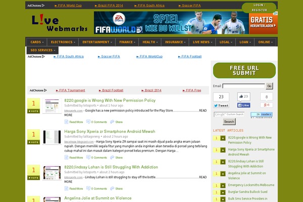 WordPress website example screenshot