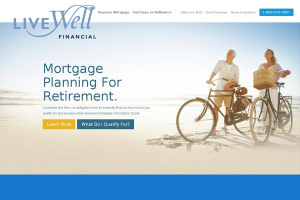 LiveWell theme site design template sample