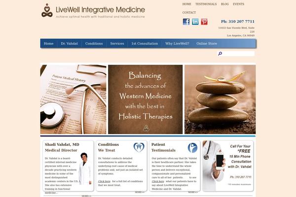 LiveWell theme site design template sample