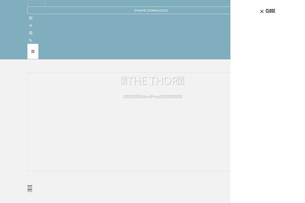The-thor theme site design template sample