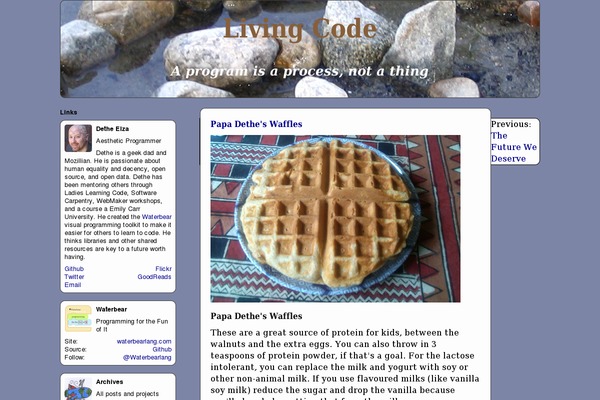 livingcode.org site used Oldforest