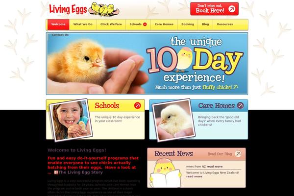 livingeggs theme websites examples