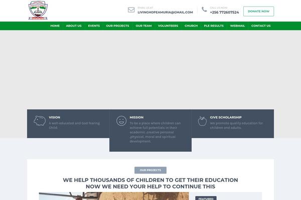 Helpinghands theme site design template sample