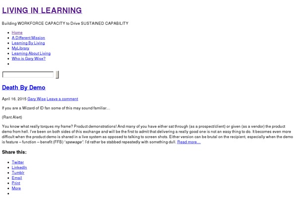 WordPress website example screenshot