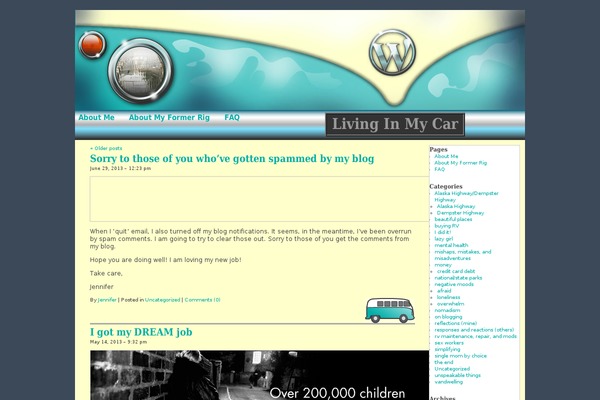 livinginmycar.com site used Combivan