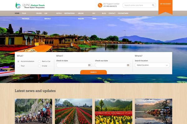 BookYourTravel theme site design template sample