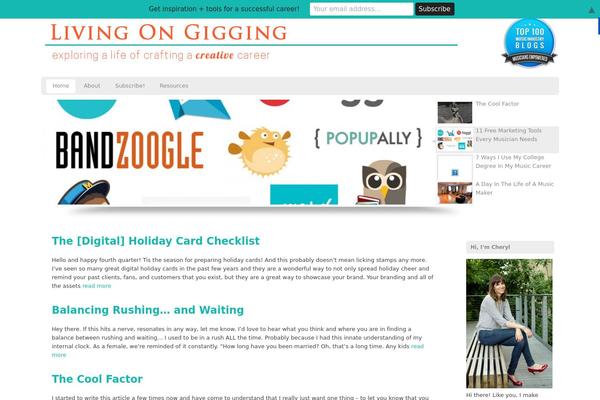 livingongigging.com site used Custom Community