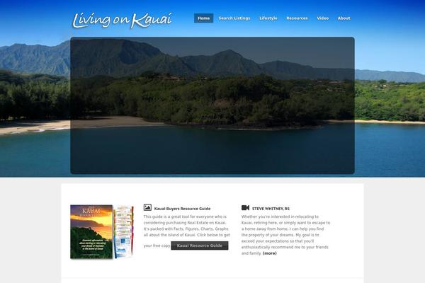 livingonkauai.com site used Aegaeuswp_custom_skyfarm