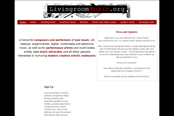 livingroommusic.org site used Livingroom