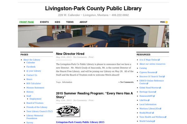 WordPress website example screenshot