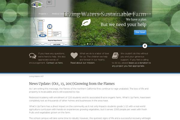 livingwatersintl.org site used Green Earth v1.6