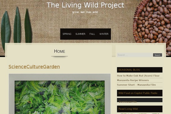 livingwild.org site used One-Blog