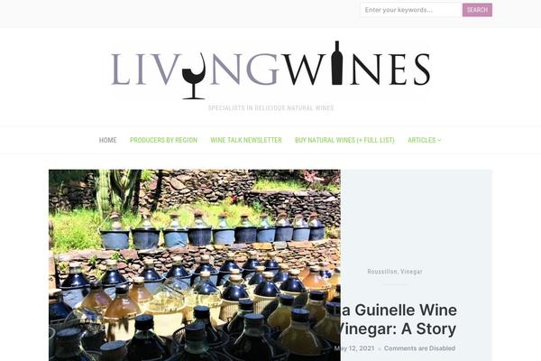 livingwines.com.au site used Foodica