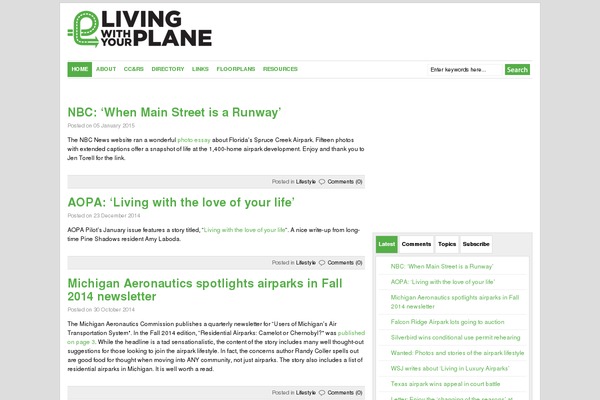 livingwithyourplane.com site used Lwyp