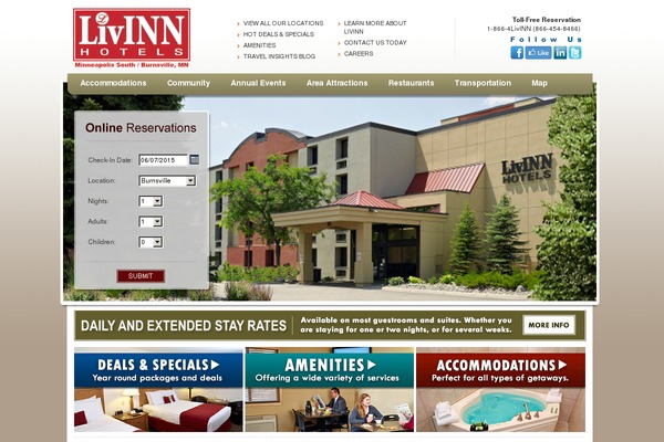 livinnburnsville.com site used Default
