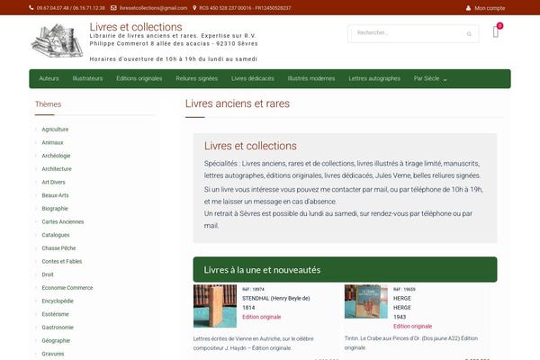 livresetcollections.com site used Easy-commerce