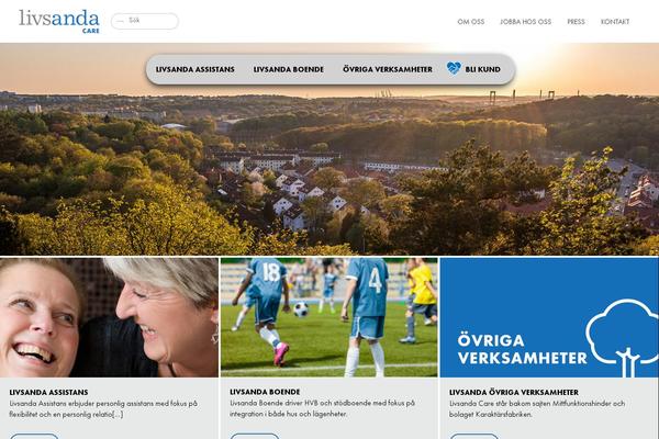 livsanda.se site used Livsanda-theme