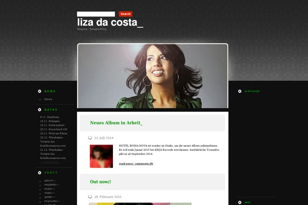 lizadacosta.com site used Theme702