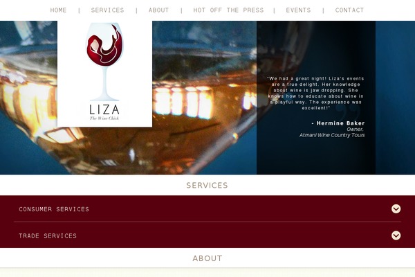 lizathewinechick.com site used Liza