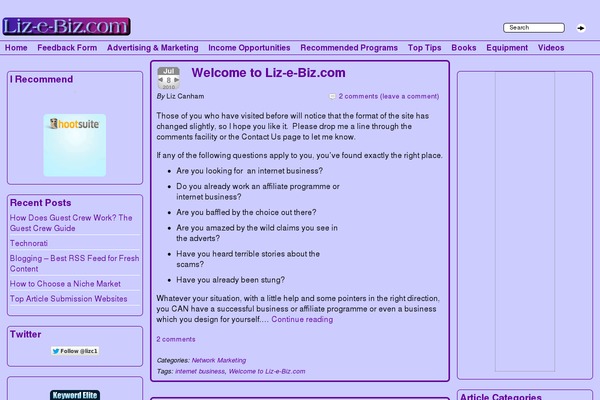 lizebiz.com site used Childishly-simple-child
