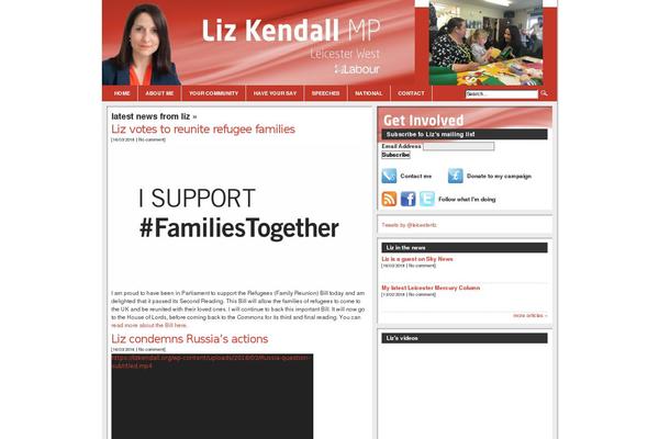 lizkendall.org site used Labour