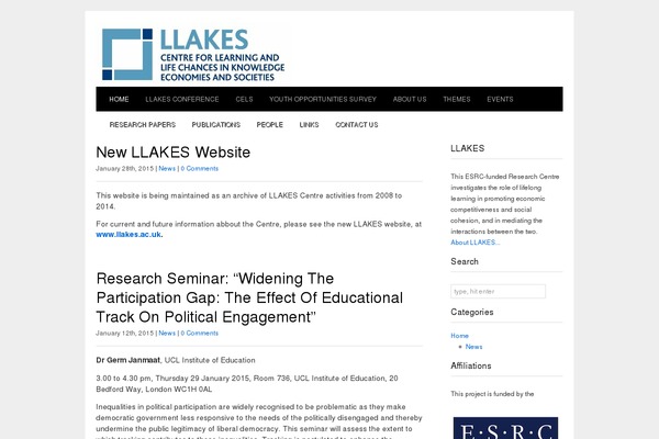 llakes.org site used Et Starter