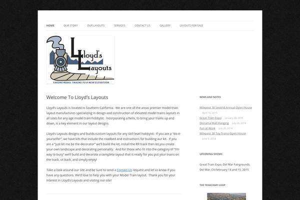 Twenty Twelve theme site design template sample