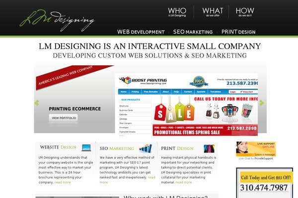 lmdesigning.com site used Lmdesign