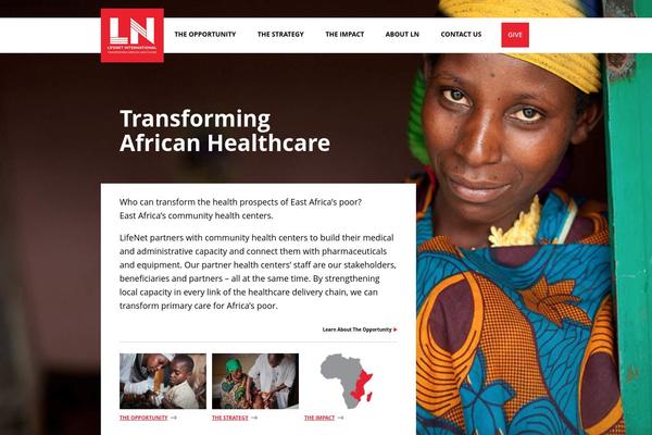 WordPress website example screenshot