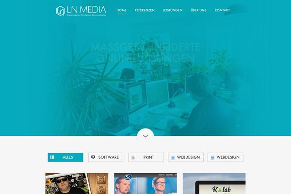 Hybrid theme site design template sample