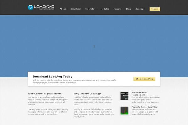 loadavg.com site used Cheerapp